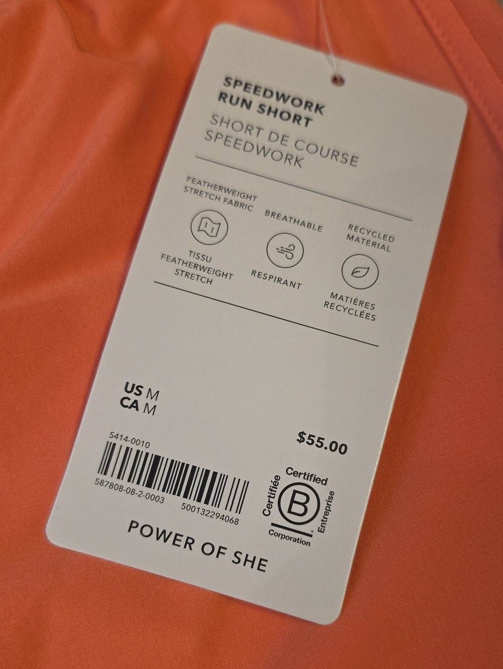 Athleta Coral Speedwork Run Short